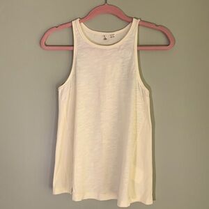 Roxy pale yellow ribbed tank top